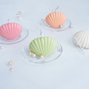 3D Sea Shell Tvar Silikonové Svíčka Formy DIY Formy Malé Shell Formy Na Dort Pečivo Pečení Zdobení Nástrojů, výroba Svíček