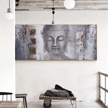 AAVV Velké Velikosti Buddha Zen Umění Zdi Obrázky Plátno, Obrazy Vytisknout Plakát, olejomalba Pro Obývací Pokoj Domácí Dekor