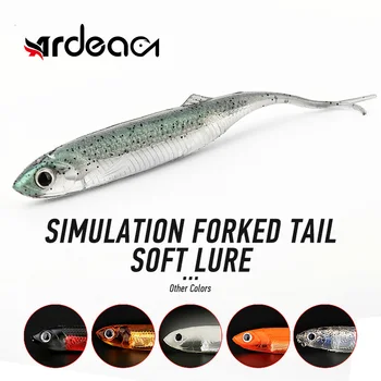 Ardea Měkká Návnada 105/75mm Potoční Fox Tail Shad Silikonové Návnady Umělé Bionické Hluku Flitry Bass Okoun Rybářské potřeby