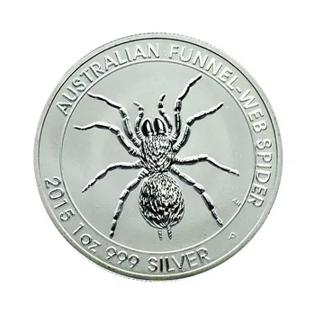Australian Funnel-web Spider Elizabeth II Pamětní Mince 1 Oz 999 Silver Kopírování Specie