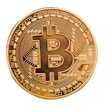 Hot Prodej Zlata Pozlacené Bitcoin Mince Umění Suvenýr Skvělý Dárek Sběratelskou Fyzické Kovové Mince Crypto Pamětní Mince Dropshipping