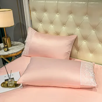 Luxusní princezna styl chladné letní přikrývky prát hedvábné prošívané deky krajky postel dekorativní deku silky& soft Přehoz na postel
