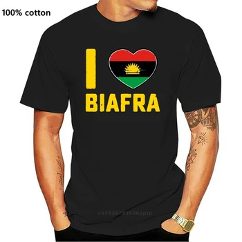Miluju Biafra vlajky tričko