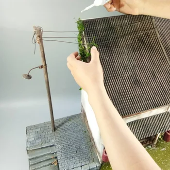 Miniaturní Révy Model Sada pro Wargame Scenérie Diorama Víla Zahradní domeček