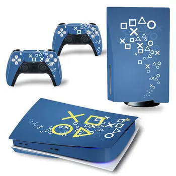 Nová Hra PS5 Standardní Disk Kůže Obtisk Nálepka Kryt pro PlayStation 5 Konzole a Ovladač PS5 Skin Samolepka Příslušenství