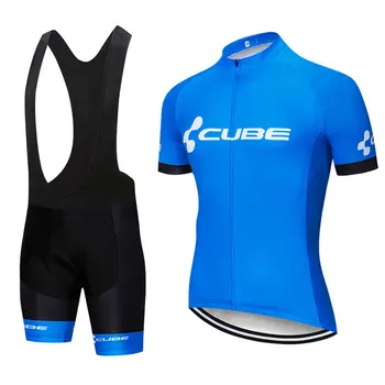 Nová kostka pánské cyklistické jersey letní-krátký rukáv oblek bib kraťasy cyklistické oblečení sportovní oblečení, tričko, oblečení, oblek