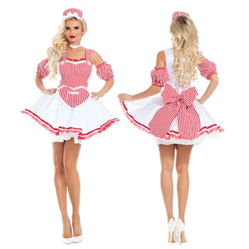 Nové Sexy Sladká Lolita Šaty Služka Kostým Anime Cosplay Služka Jednotné Plus Halloween Kostýmy Pro Ženy
