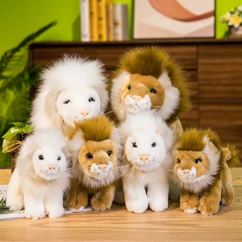 Plněné Simulace Lví Král Plyšové Hračky Roztomilý Reallike Lesní Zvíře Lev Panenky Krásný Dárek k Narozeninám Pokoj Decor pro Děti, Děti