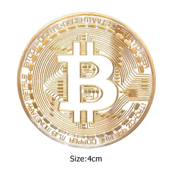 Pozlacené Bitcoin Mince Kreativní Suvenýry Btc Kovové Fyzické Sbírky Umělecká Díla, Starožitný Imitace Pamětní Bit Mince Dárek