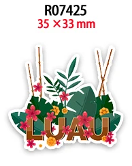 Prodej nových 30 Ks rovinné pryskyřice letní hawaii vzor rovinné pryskyřice cabochon DIY materiálů