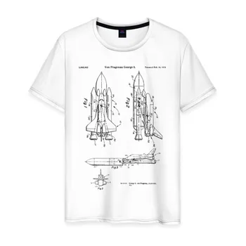 Pánské T-shirt bavlna patent NASA