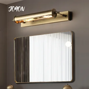 Retro Kovové Zrcadlo Přední světlo Koupelna Showerroom Nástěnná šatna Studie Umyvadlo Bronz E27 LED Nástěnná Svítidla Nástěnné Výzdoby