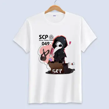 SCP-131 scp-173 Cosplay košile Tisk Módní Ležérní T-shirt Bílý Kulatý Límec s Krátkým Rukávem Tee SCP Foundation