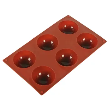 Semi Koulí Silikonová Forma na Pečení pro Pečení 3D Pečení Čokoláda Polovině Míč Sféře Formy Cupcake Pánev Dort Muffin DIY Kuchyňský Nástroj