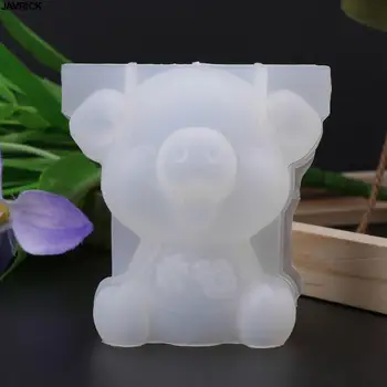 Silikonové Formy Prase Roztomilý 3D Solid Piggy Rok Čínský Slova Štěstí Formy DIY Epoxidové Pryskyřice Nástroje pro Výrobu Šperků Dort Fondán, Ruční práce