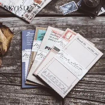 SKYISLE Razítko kolekce retro letectví staré album známek téma note book ruku účet collage diy dekorace zpráva materiál pap