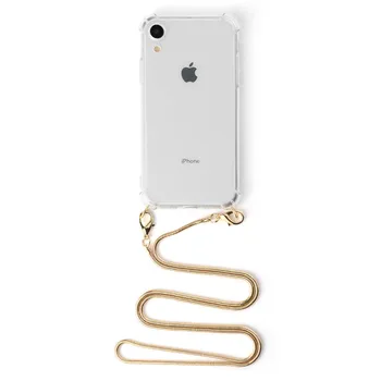 Transparentní Popruh, Kabel, Kovový Řetěz Pásky Náhrdelník Telefon Pouzdro Pro iPhone 12 7 8 6s 6 Plus 11 Pro X XR XS Max SE roku 2020 Měkký Kryt