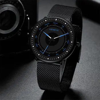 Ultra-tenké pánské hodinky nejprodávanější nerezové oceli muži sportovní hodinky módní ležérní podnikání pánské hodinky quartz hodinky muži