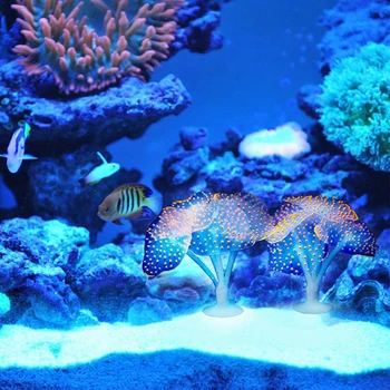 Umělé Medúzy Akvarijní Silikonové Medúzy Dekorace Zářící Ryby Nádrže Ornament Pod Vodou Ornament Aquarium Decor