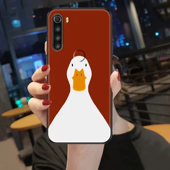 Untitled Husa Hru Duck Telefon pouzdro Pro Xiaomi Redmi Note 7 7A 8 8T 9 9A 9S 10 K30 Pro Ultra černé tpu kryt docela nárazník 3D