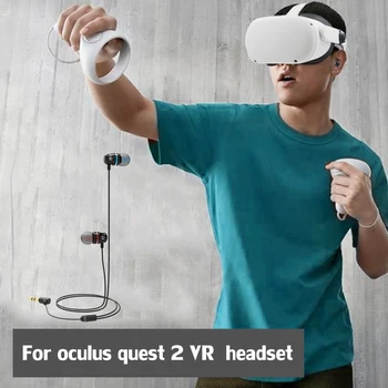 VR Příslušenství Kabelové In-ear Herní Sluchátka Integrované Sluchátka Pro Oculus Quest 2 VR Sluchátek Hluboké Basy Sluchátka Pro Quest2