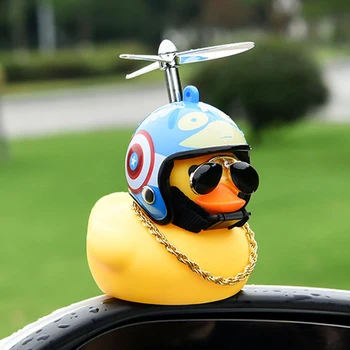 Vítr-breaking Wave-lámání Kachna Auto vybavení helma-nasedl žlutá kachna