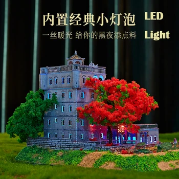Žehlička Hvězdičkový Ming Shi Lou 3D Kovové Puzzle DIY Sestavit Model, Stavebnice, Laser Cut Skládačky Hračky Dárek J42204