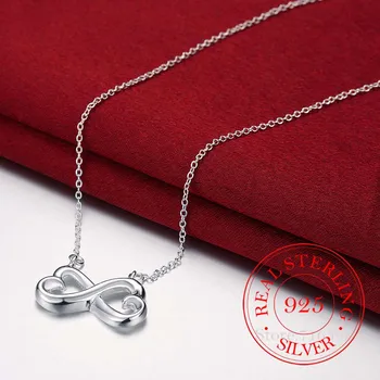 2020 Vintage Bijoux Luxusní Roztomilý Luk-uzel Řetězce Prohlášení Přívěsek Náhrdelník pro Ženy 925 Sterling Silver Jemné Šperky Příslušenství