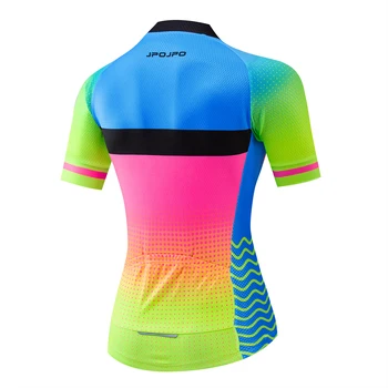 2021 Cyklistika Jersey Sety, Ženy MTB Bike jersey obleky Prodyšný Anti-UV Kole košile Pro tým horské silnici horní dolní Modré
