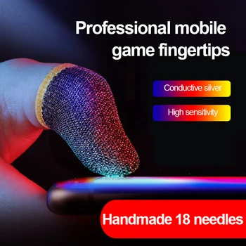 2ks Prodyšné Hry Prst Kryt Herní Ovladač Finger Sleeve Pro PUBG Hra Sweatproof Dotykový Herní Palec Rukavice