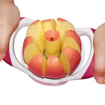 3 Barvy zevnitř Oceli Ovoce Jablko Hruška Snadno Řezat Kráječ Fréza Dělič Škrabky nakrájejte ovoce Multi-funkce Eco-Friendly Snadné Čištění