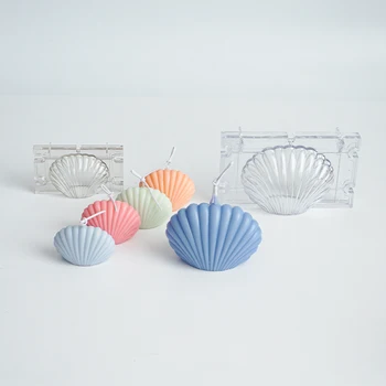 3D Sea Shell Tvar Silikonové Svíčka Formy DIY Formy Malé Shell Formy Na Dort Pečivo Pečení Zdobení Nástrojů, výroba Svíček