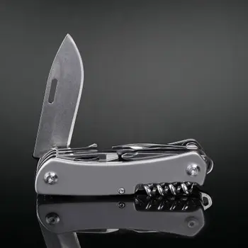 440C z nerezové Multifunkční Přežití Armádní Nůž Skládací Nůž Venkovní sebeobrana Walkman Nástroj, švýcarský nůž