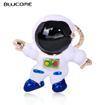 Blucome Astronaut Módní Brože Slitiny Smalt Pilot Šperky dětské Párty Tašky Oblečení Šátek Klopě Roztomilé Kolíky Dárky k Narozeninám
