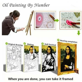 DIY Malování Podle Čísel Fox Zvíře Omalovánky Podle Čísel Listů 40x50cm Wall Art Plátno Obraz Ručně Malovaný Moderní Pokoj Dekorace