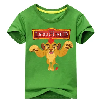 Děti Chlapci T-košile Kostým Tees Král Simba Lion Guard Krátký Rukáv Bavlna T Shirt boy Tee Tops Oblečení Pro Dívky