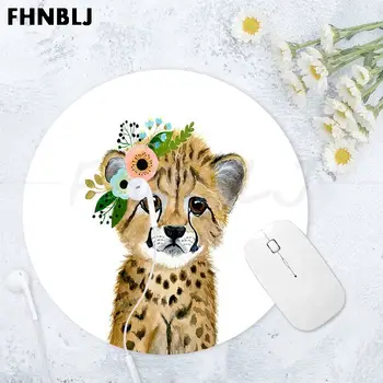 FHNBLJ na sobě květ ježek, pes, kočka, tygr Gamer Rychlost Myši Maloobchodní Malé Gumové Podložka pod myš herní Podložka pod myš Koberec Pro PC Laptop