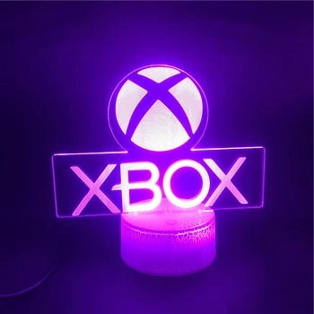 Hra XBOX Domů Hry, Nejlepší Dárek pro Přítele LED Noční Světlo USB Cartoon Kontrolu Dětí Valentýna Dárky k Narozeninám Lampa