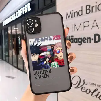 Japonsko anime Jujutsu Kaisen Telefon Případech matte transparent Pro iphone 7 8 11 12 plus mini x xs xr pro max kryt