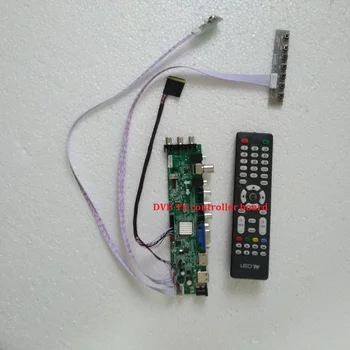 Kit Pro B140XW01 V8 MOBILNÍ 40pin LED USB VGA TV Signál HDMI AV controller board digitální DVB-T, DVB-T2 1366X768 14