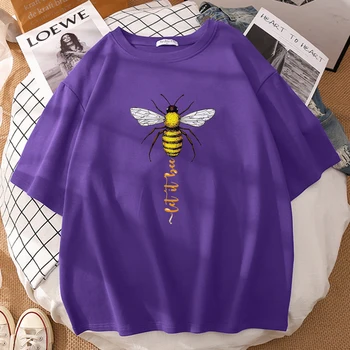 Krásné Kreslené Nechat Včelí Tisknout Trička Pánská Krátký Rukáv Letní Muže T Košile Vzor Hip Hop Tričko Legrační Ležérní Trička