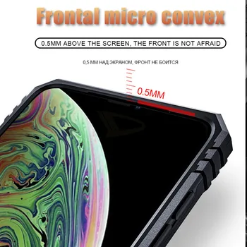 Luxusní Brnění Měkký Nárazuvzdorné Pouzdro Na Pro IPhone XR XS Max X Silikonový Bumper Pouzdro Pro IPhone 6 6s 7 8 Plus Kovový Kroužek Případě