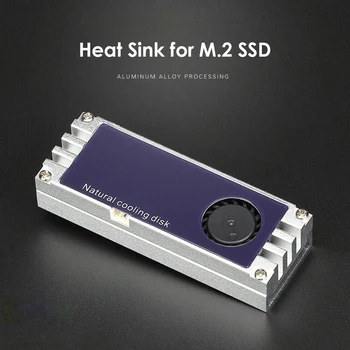 M. 2 SSD Chladič Chladič Digitální Teplotní Displej s Turbo Ventilátor Chlazení pro 2280 22110 NVMe M2 Solid State Drive Thermal Pad