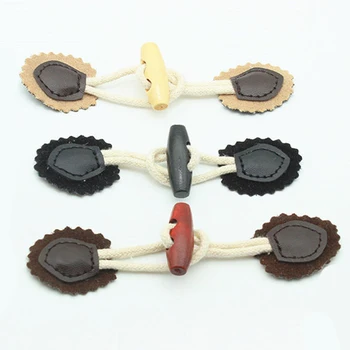 Malý roh spony, knoflíky pro děti kreativní dřevěné knoflíky vysoce kvalitní kožené přichycení tlačítko tlačítka pro oděvní doplňky