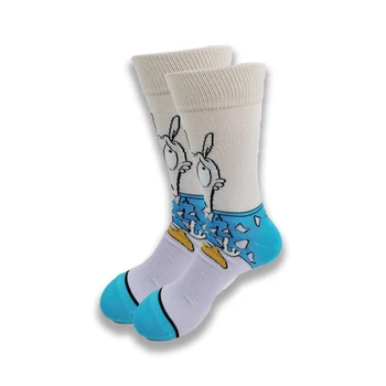 Muži Kreslené Anime Bavlněné Ponožky Happy Vtipné Ponožky Osobnost Cool Crew Ponožky Street Fashion Skarpety Šicí Vzor