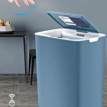 Odpadkový koš 14L Chytrý odpadkový Koš Automatický Infračervený Senzor Koše Domácí Odpadky Bin Bílý Domácí Inteligentní Elektrické Odpadky