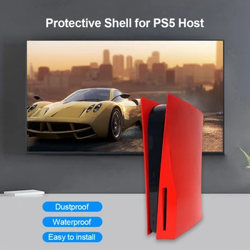 PS5 Disku Vydání Náhradní Případě, Potahy Kůže Faceplate Pouzdro Silikonové pro PS5 Panel Herní Příslušenství PS5 Hráč Soupravy na Míru