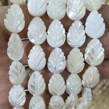 Přírodní Tvar Listu Trochus Top Shell Kámen Volné Korálky Pro Výrobu Šperků Kouzlo DIY Náramek, Náhrdelník Materiál 6 8 10mm