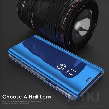 Smart Mirror Flip Telefon Pouzdro Pro Huawei P40 P30 P20 Lite Pro Y6 Y7 Y9 P Smart 2019 Mate 40 30 Počest 20 10 8A 8 X 10i 9X Kryt