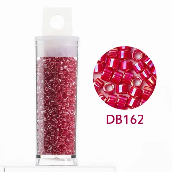 Taidian Miyuki Delica Beads Sklo Kulaté Perly 11/0 1.6x1.3mm Neprůhledné Barevné Rokokové DIY Náušnice 10grams/trubka O 2000pcs